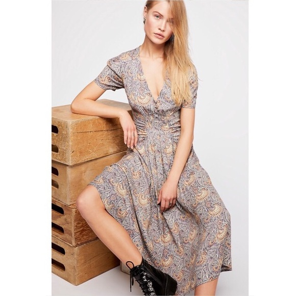 free people olivia midi dress